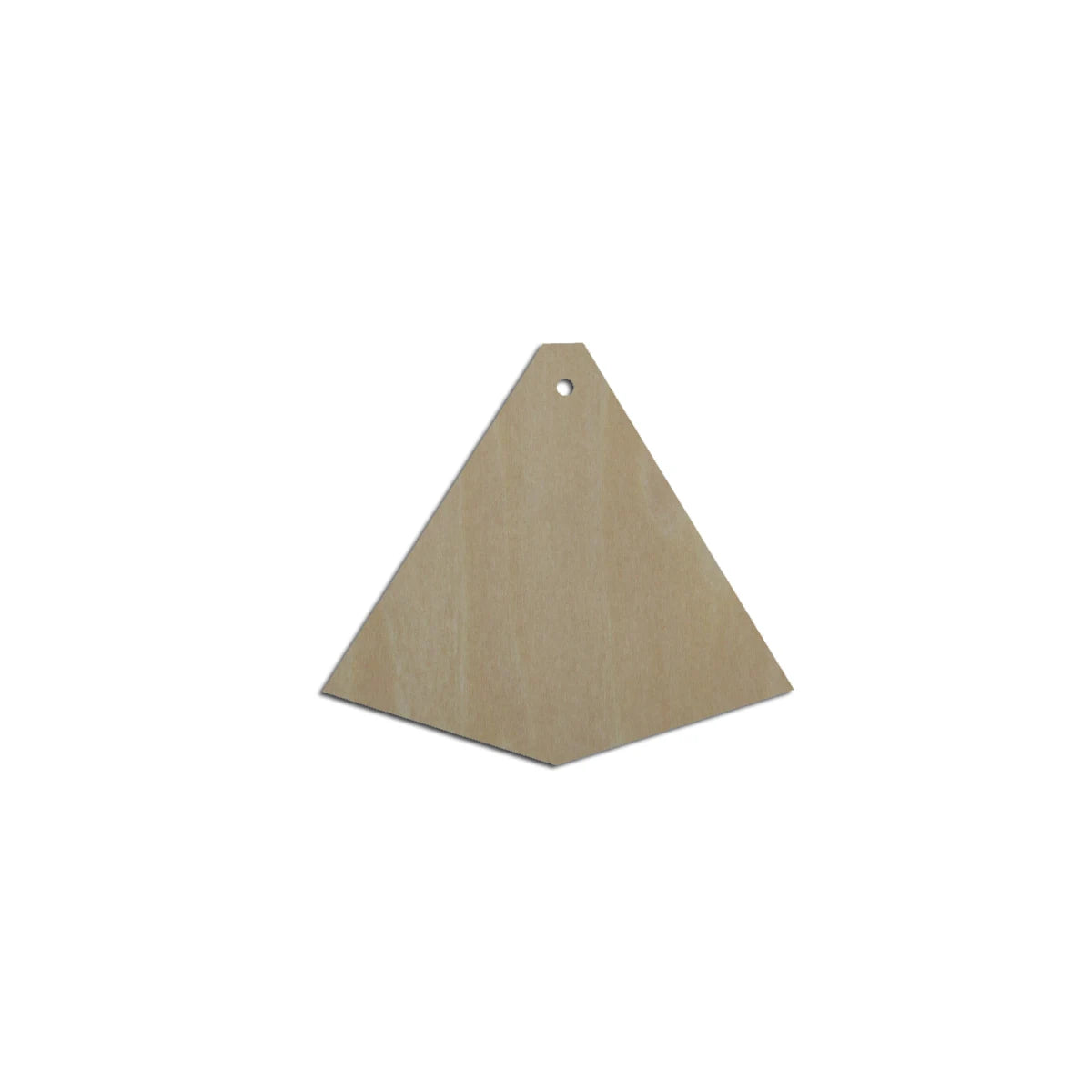 10pcs Unfinished Blank Wood Geometric Triangle Tie Ice Cream Cutout Shape Earring Pendant Jewelry Charm Finding