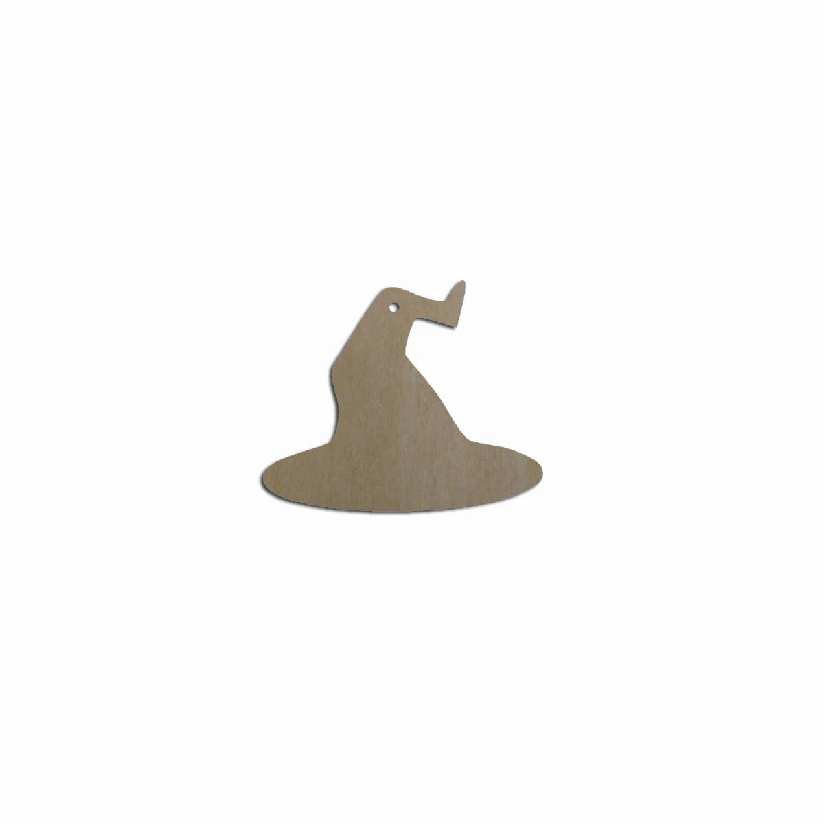 10pcs Bulk Unfinished Wooden Blank Holiday Halloween Witch Hat Cutout Shape For Spooky Horror Theme Earring