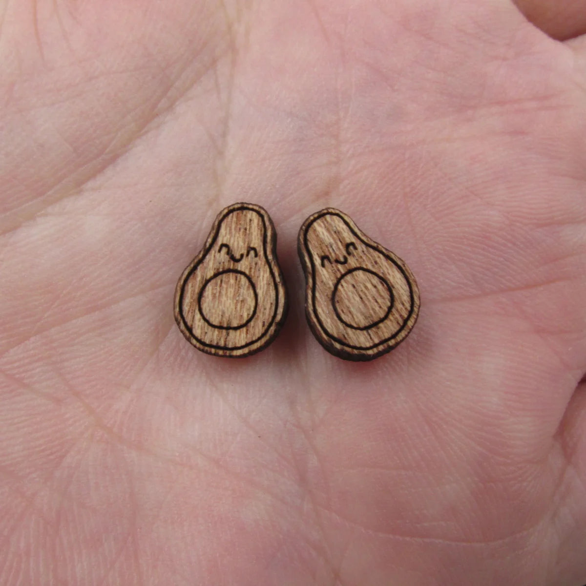 5 Pair Unfinished Blank Foods Wood Cabochon Eggs Toast Avocado Wooden Shape Charms Pendant For DIY Jewerly Earrings Suppliers