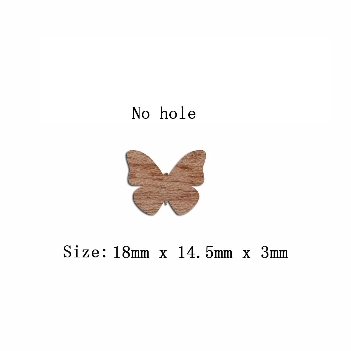 6pcs Unfinished Blank Wooden Butterfly Charm Connector Pendant for Women Female Jewelry Making DIY Crafting