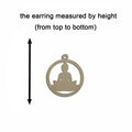 10pcs Unfinished Wood Blank  Lotus Yoga Shape Macrame Earring Pendant Charms For DIY Jewelry Making
