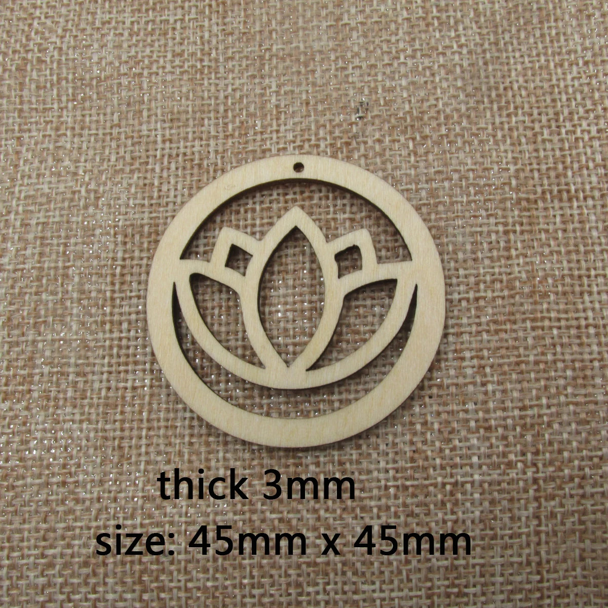 10pcs Unfinished Wood Blanks Flower Lotus Macrame Half Circle Diamond Shape Wooden Macrame For DIY Earrings Findings Jewelry