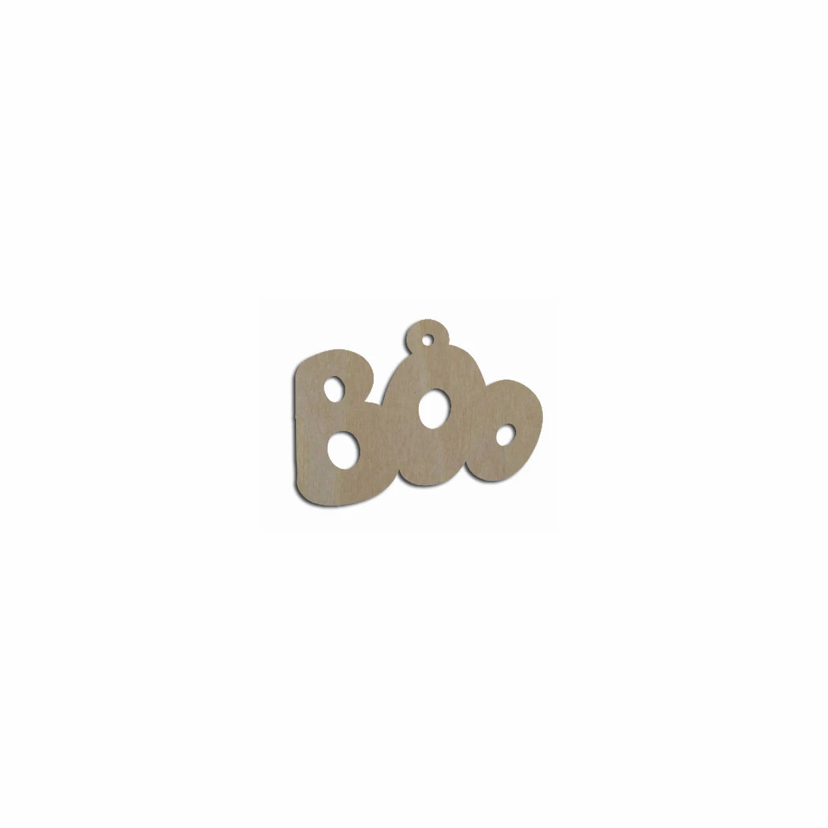 10pcs Bulk Unfinished Wooden Blank Holiday Halloween Boo Word Cutout Shape For Spooky Horror Theme Earring