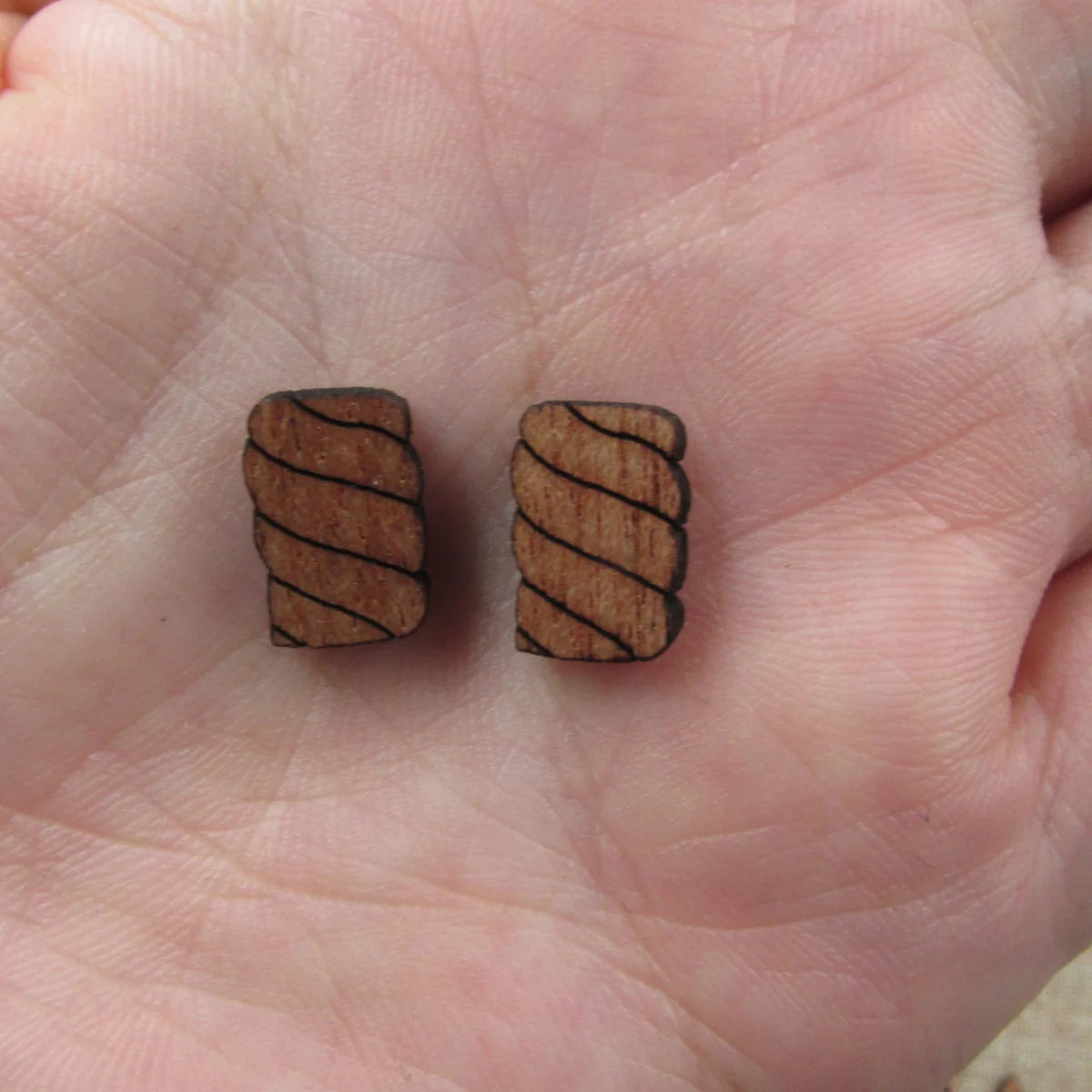 5 Pair Unfinished Blank Foods Wood Cabochon Candy Wooden Shape Charms Pendant For DIY Jewerly Earrings Suppliers