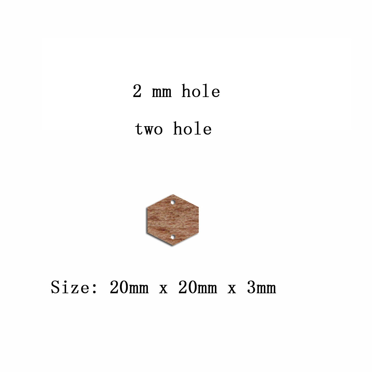 6pcs Unfinished Blank Wooden Geometric Hexagon Earring Connector Pendant for Jewelry Making DIY Crafting
