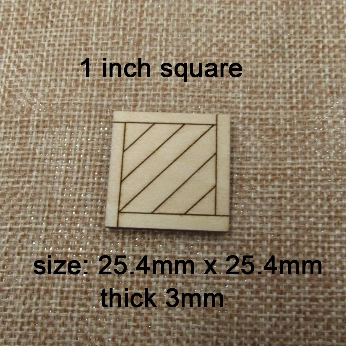 Unfinished Blank Miniature Wooden Tiles, Wood Flooring for Mini DIY Dollhouse, Furniture Crafts, 10Pcs
