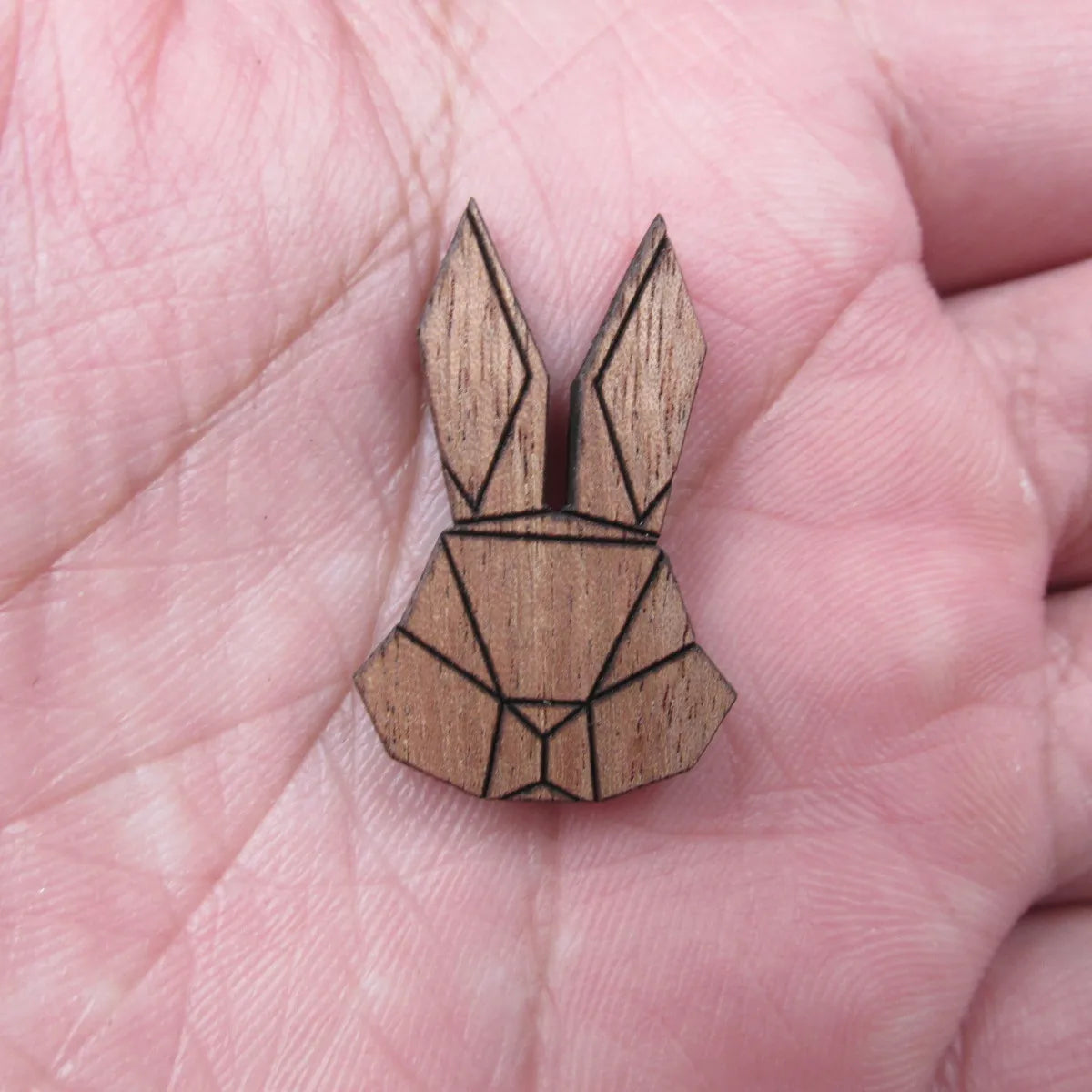 Laser Cut Unfinished Wood Rabbit  Charms Pendant Wood Bunny Perfect For Earring Brooch Neckace -  Jewerly supplier