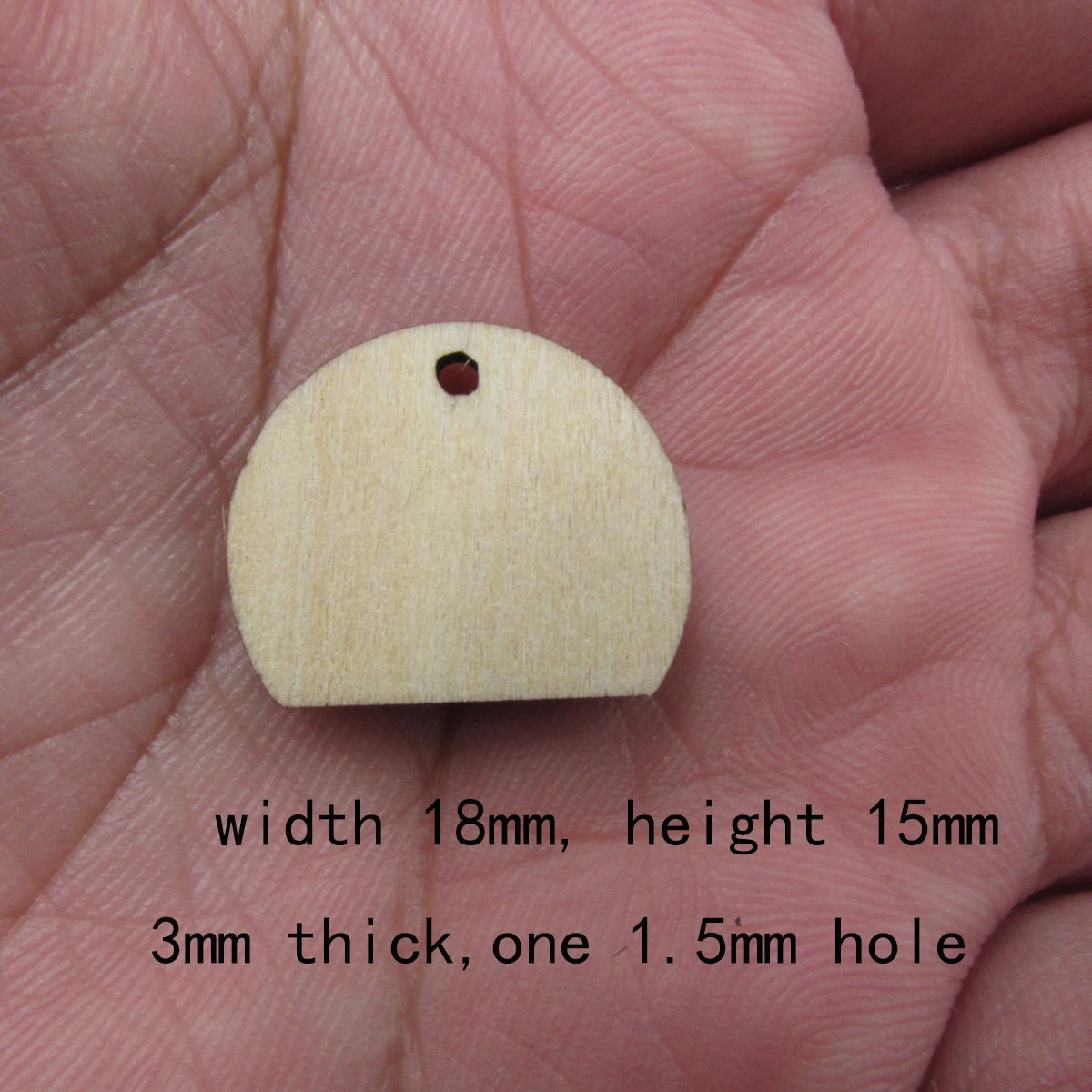 10 Pcs Unfinished Blank Wooden Moons And Star Semi Circle Shape Cutout Plywood Connector Jewelry Finding Supplies For Earrings