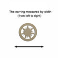 10pcs Unfinished Wood Blanks Circle Retro Sun Shape Macrame Earring Part Findings Wholesale For DIY Jewelry Making