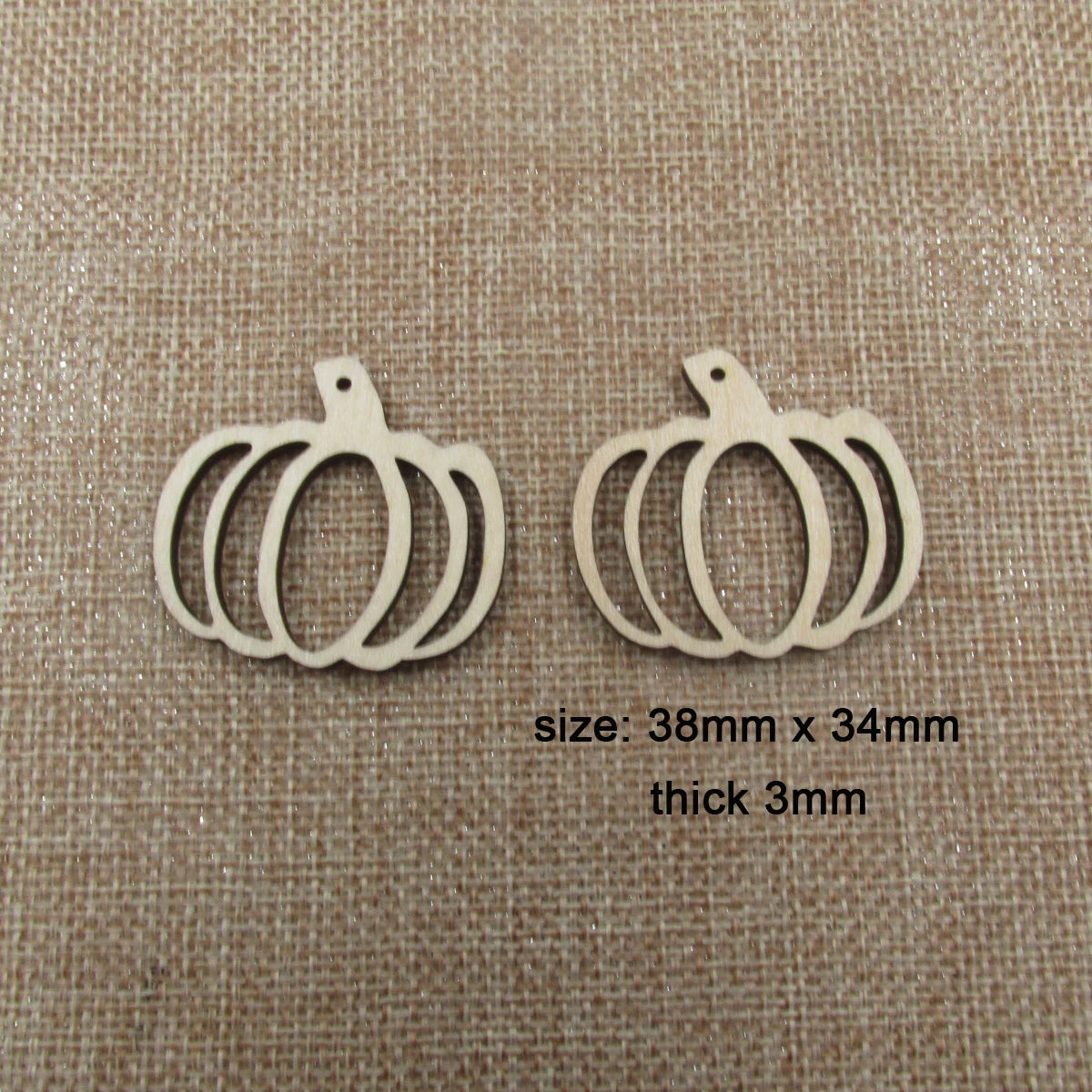 10pcs Unfinished Wooden Earring Blanks Pumpkin Macrame DIY Jewelry Earrings Parts Findings Accessories Supplies