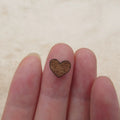 Laser Cut Heart Shapes Charms Natural Wood Cutout Shapes Cabochons For Painted Stud Earrings - Jewelry Supplies