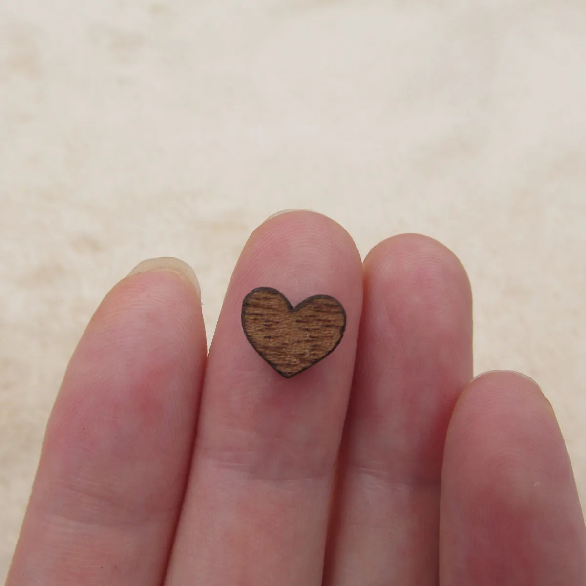 Laser Cut Heart Shapes Charms Natural Wood Cutout Shapes Cabochons For Painted Stud Earrings - Jewelry Supplies