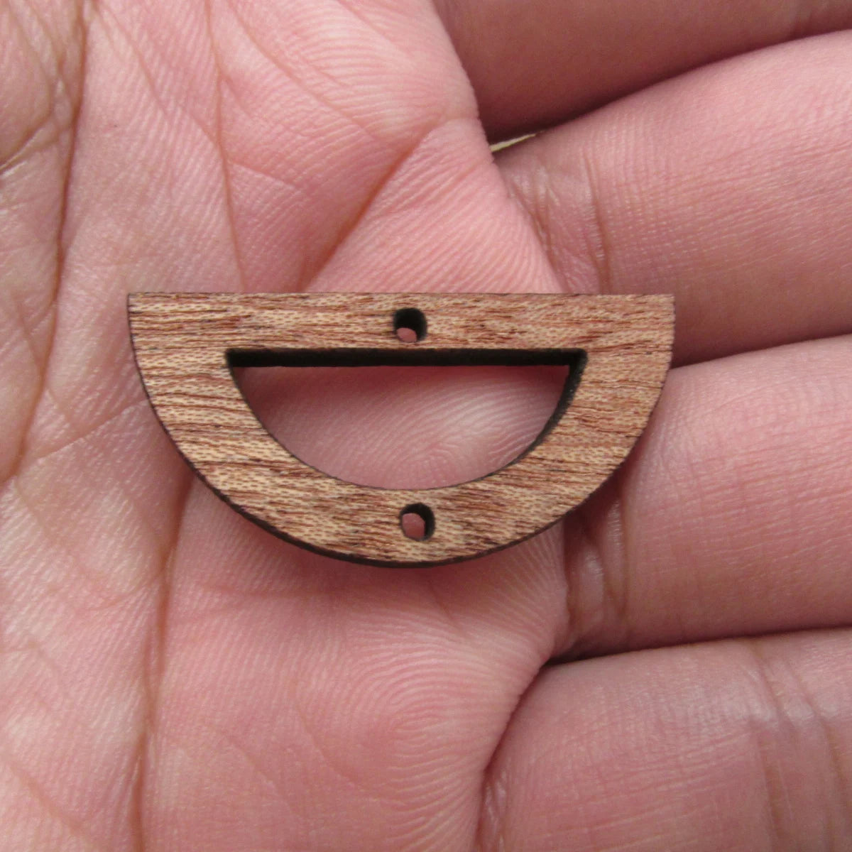 6pcs Unfinished Blank Wooden Half Circle Doroid Wood Shape Cutout Connector For  DIY Necklace Earring Making Jewelry