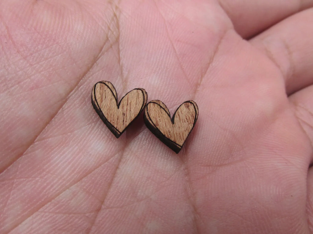 5 Pair Back to School Unfinished Blank Wood Cabochon Schools Bus Wooden Cutout Shapes For DIY Stud Earrings Supplies