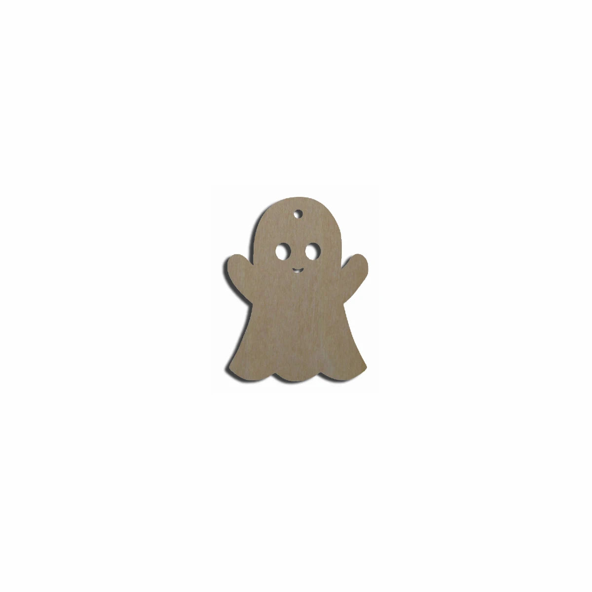 10pcs Bulk Unfinished Wooden Blank Holiday Halloween Ghost Cutout Shape For Spooky Horror Theme Earring