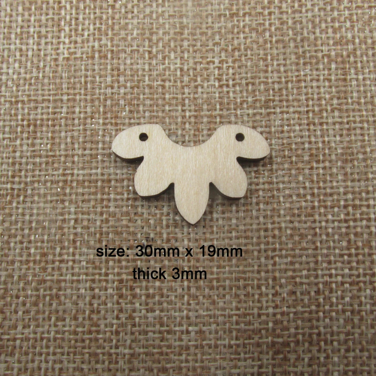 10 Pcs Unfinished Blank Wooden Flower Lotus Shape Cutout Plywood Connector Jewelry Finding Supplies