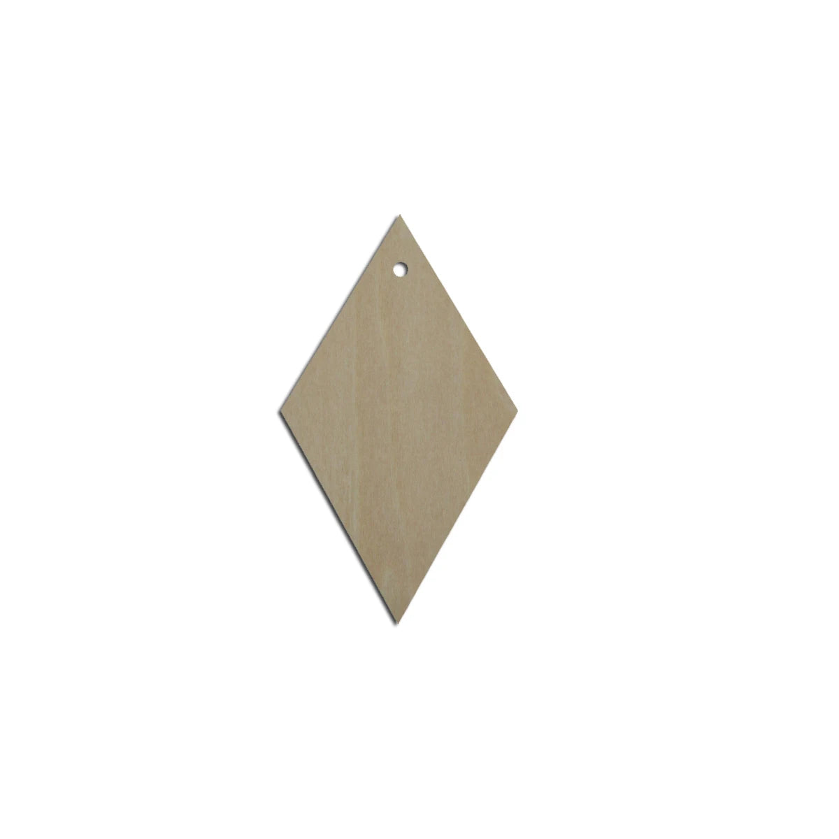 10pcs Laser Cut Unfinished Blank Wood Geometric Rhombus Diamond Cutout Shape Earring Pendant Jewelry Charm Finding