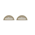 10pcs Unfinished Wood Blanks Crescent Moon Semi Circle Hoop Shape Macrame Earring Part Findings For DIY Jewelry Making