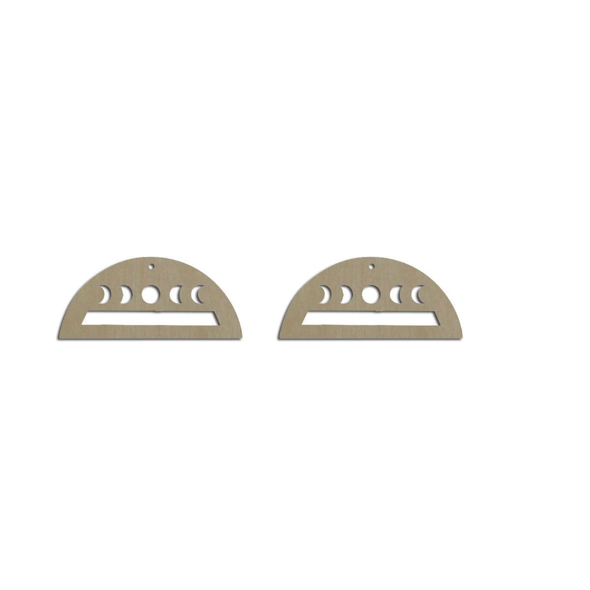 10pcs Unfinished Wood Blanks Crescent Moon Semi Circle Hoop Shape Macrame Earring Part Findings For DIY Jewelry Making