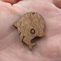 3 Pair Unfinished Under the Sea Ocean Animal Wooden Dolphin Shape Cutout For Brooches Pin Magnet Pendant Jewerly Diy Making