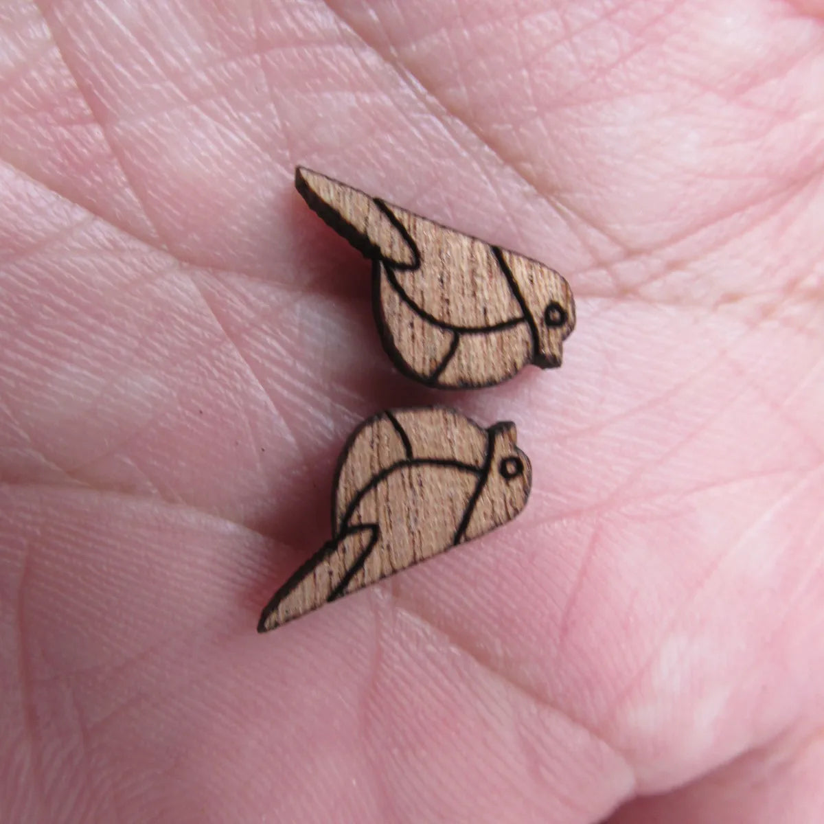 Laser Cut Unfinished Blank Wooden Bird Cabochon Charms For DIY Wood Craft  Earring Stud  Jewerly