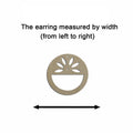 10pcs Unfinished Wood Blank Geometric Lotus Circle Shape Macrame Earring Part Findings Wholesale For DIY Jewelry Making