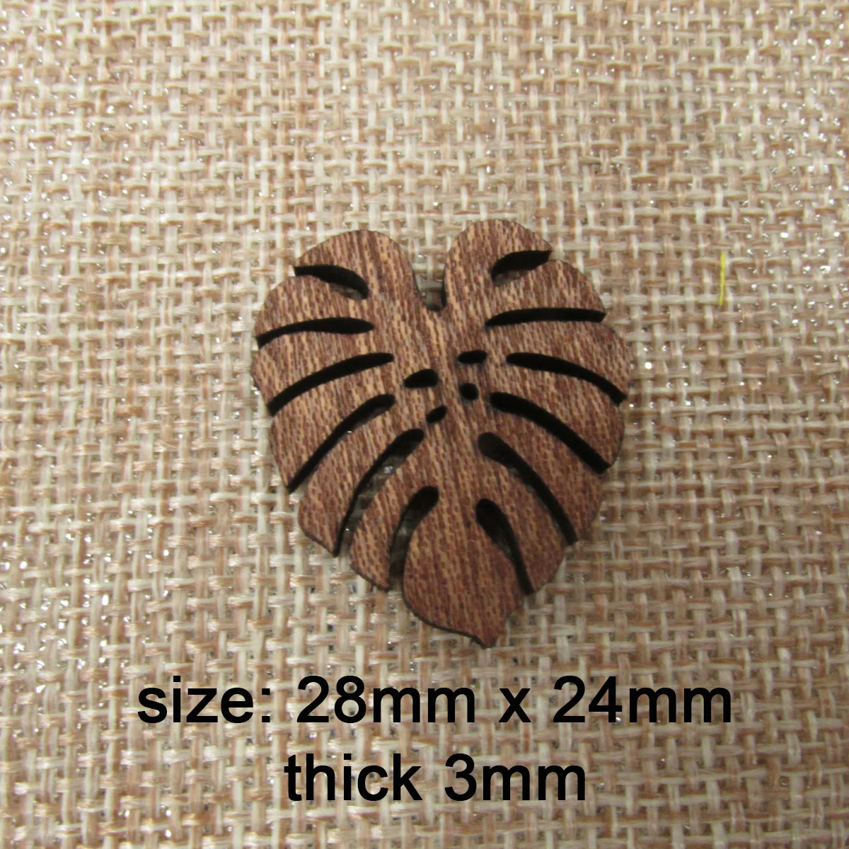 6pcs Unfinished Blank Wood Monstera Leaf Shape Wooden Charms Pendants Leaves Earrings Necklace For DIY Jewelry Making