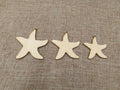 Unfinished Wooden Earrings Pendants Blank Ocean Animal Starfish Cutout Jewelry Making DIY Ear ring Findings