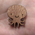 3 Pair Unfinished Under the Sea Ocean Animal Wooden Octopus Shape Cutout For Brooches Pin Magnet Pendant Jewerly Diy Making