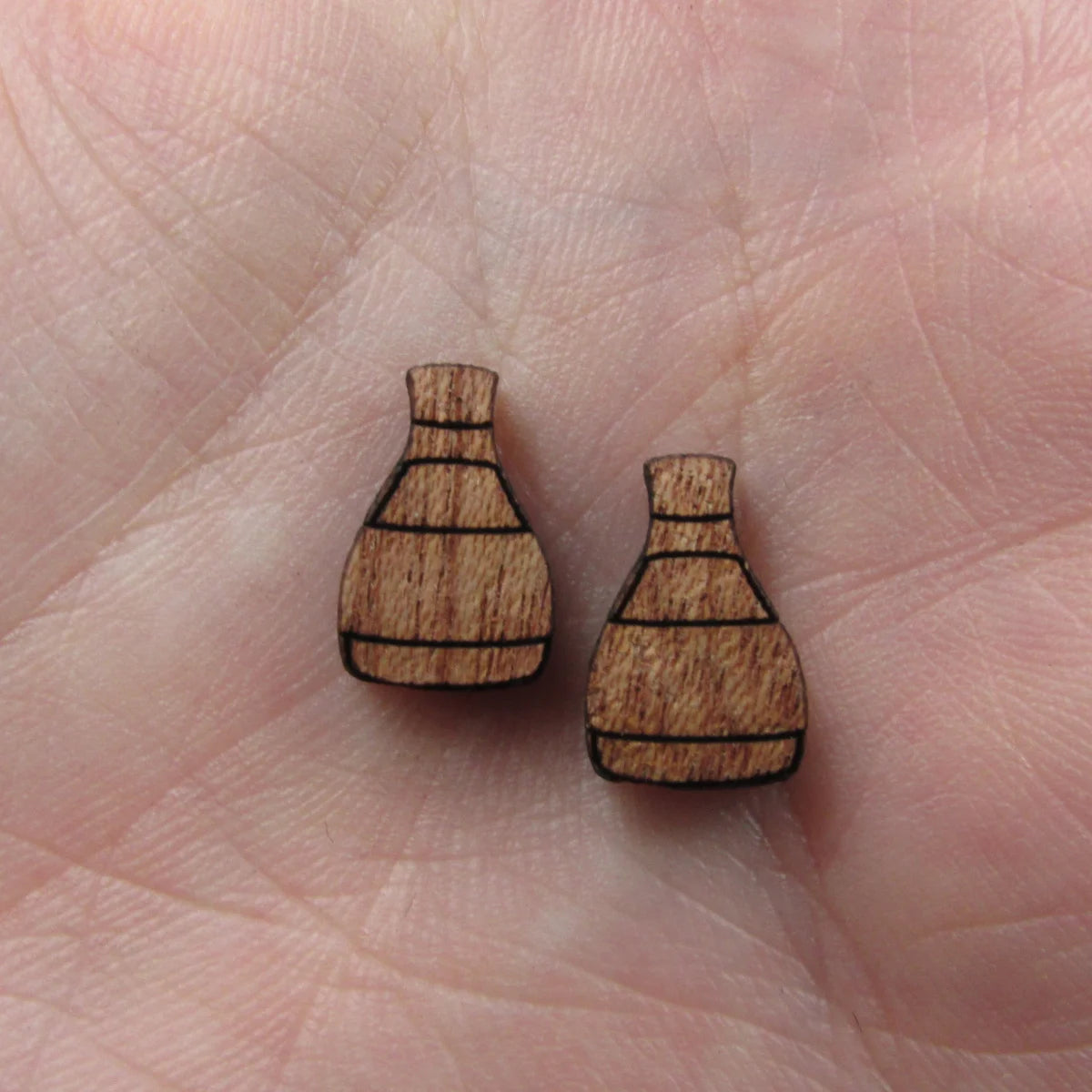 5 Pair Unfinished Blank  Food Wood Cabochon Sushi Wooden Shape Charm Pendant For DIY Jewerly Earring Suppliers