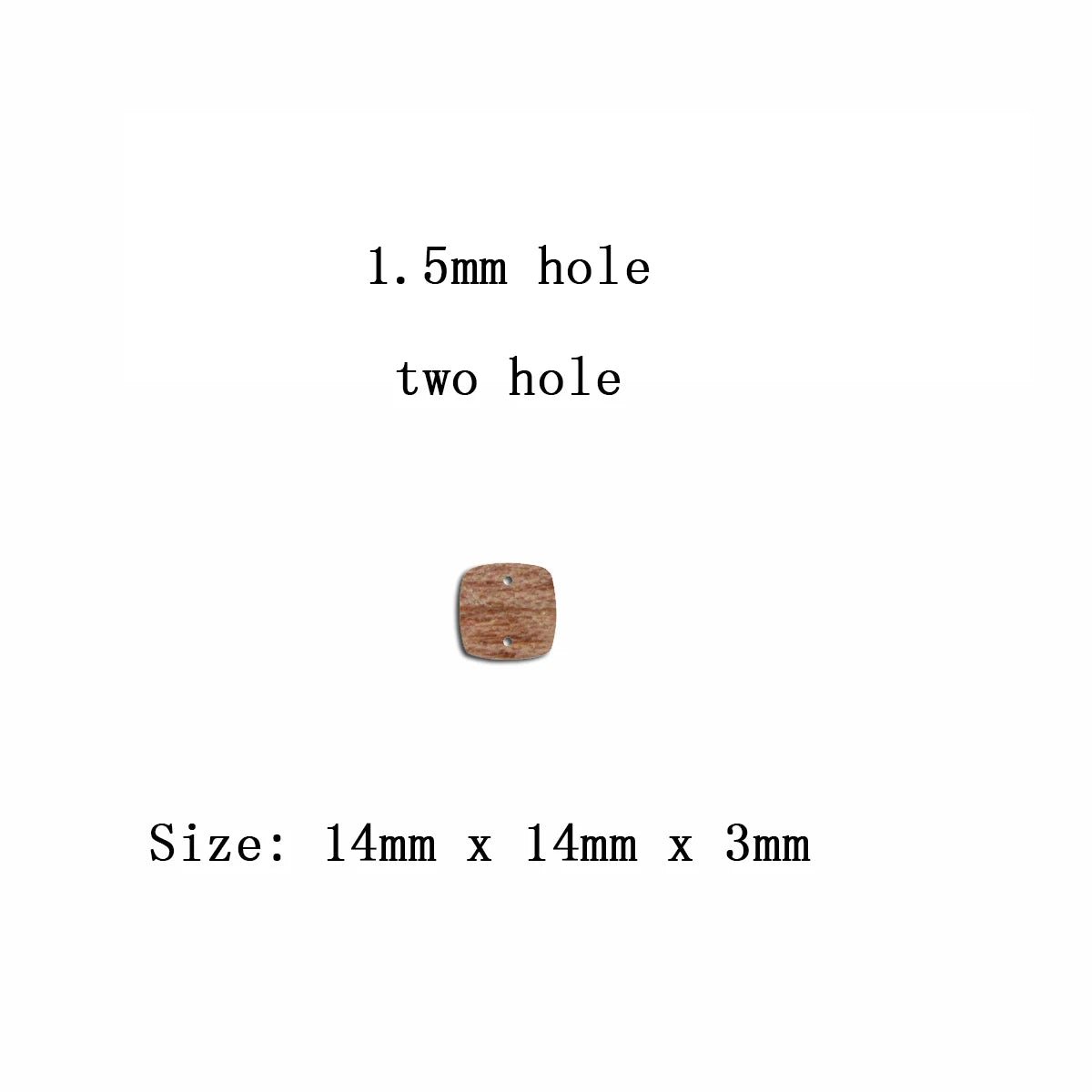 6pcs Unfinished Blank Wooden Geometric Square Earring Connector Pendant for Women Female Jewelry Making DIY Crafting