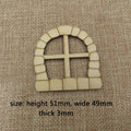 10pcs Miniature Fairy Home Window Unfinished Blank Window Cutout for Tree Decor, Garden Sculpture Art Decoration, Cheap Yard, 10Pcs