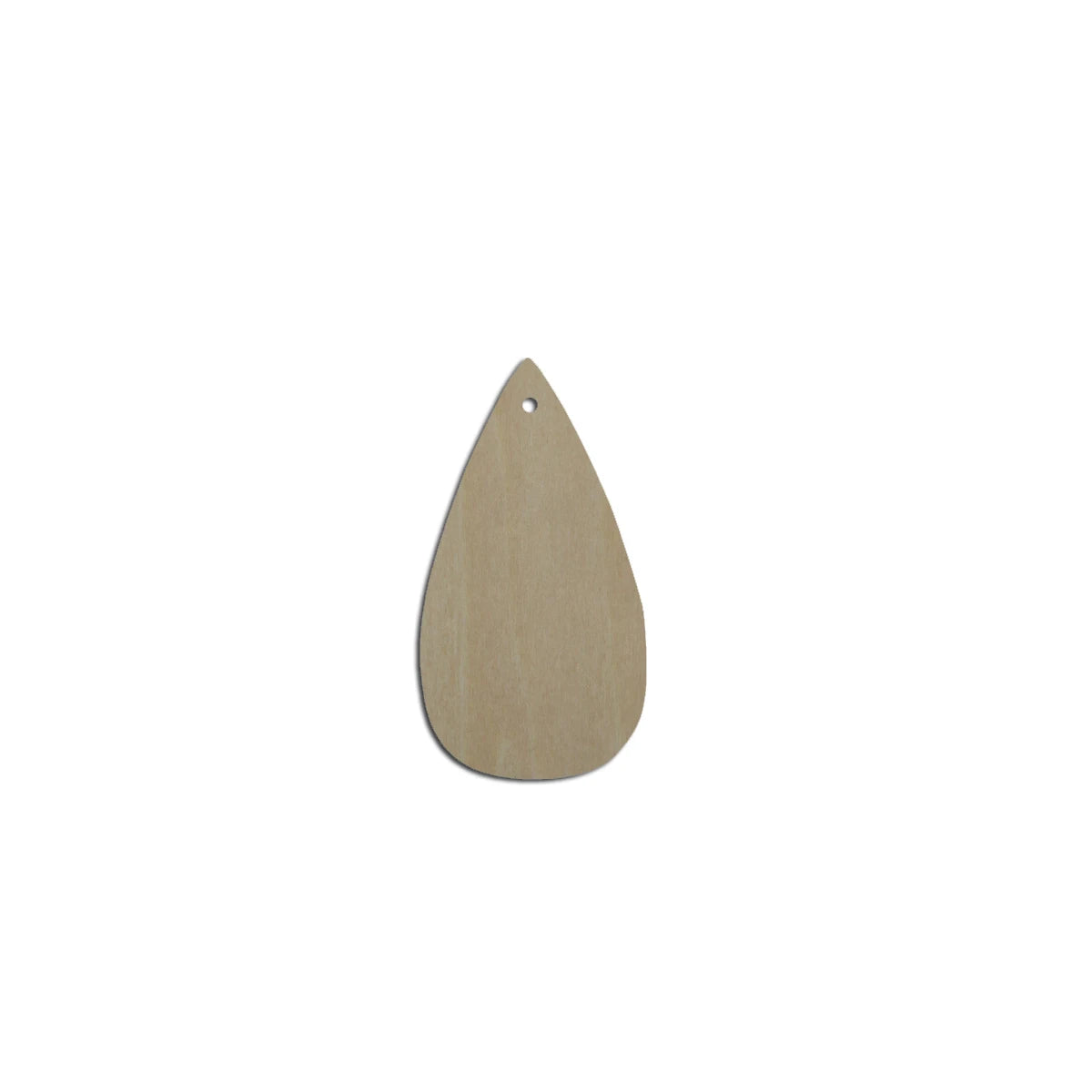 10pcs Unfinished Blank Wood Small Tie Leaf Thin Teardrop Cutout Shape Earring Pendant Jewelry Charm Finding