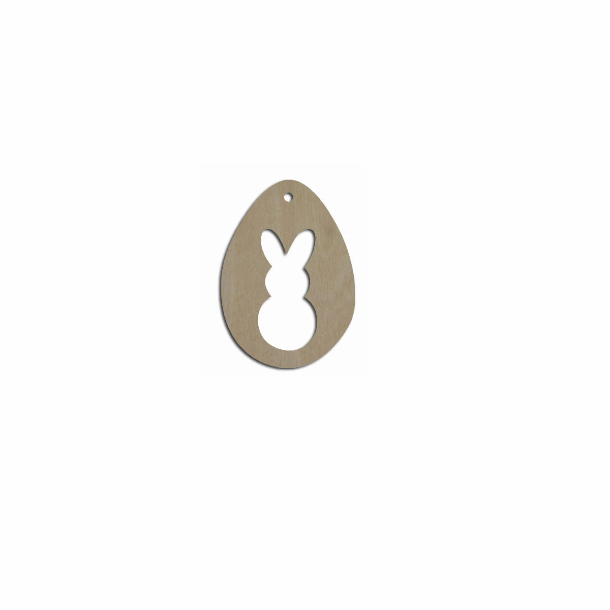 10pcs Unfinished Blank Wood Easter Eggs Charm Pendant Necklace Cutout Shape Jewelry Finding For Women Earrings
