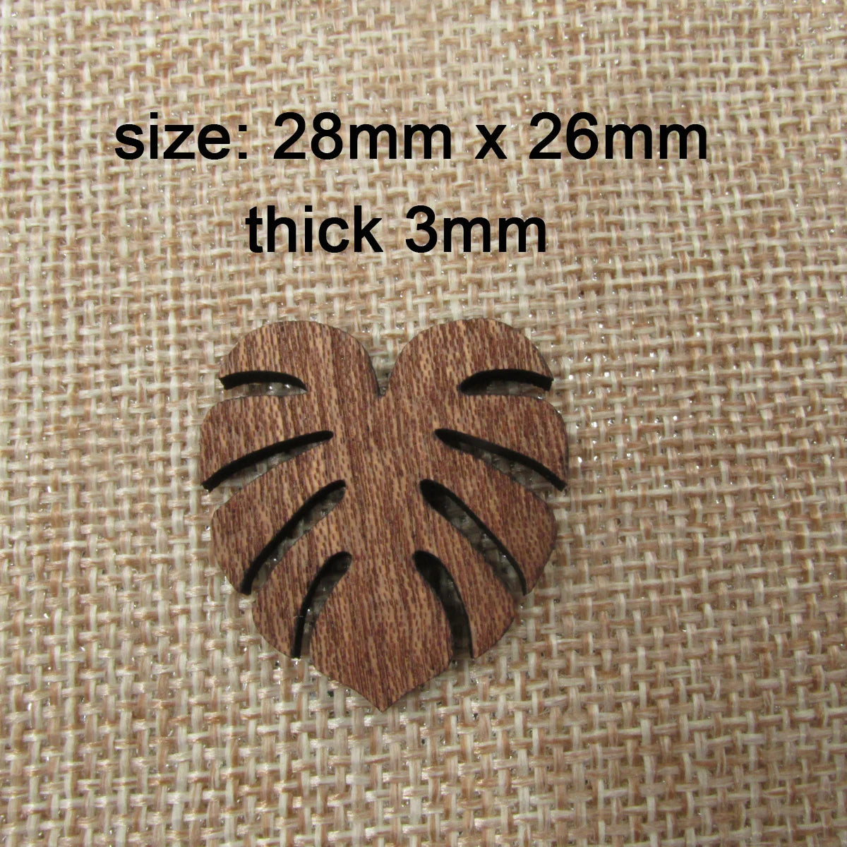 6pcs Unfinished Blank Wood Monstera Leaf Shape Wooden Charms Pendants Leaves Earrings Necklace For DIY Jewelry Making
