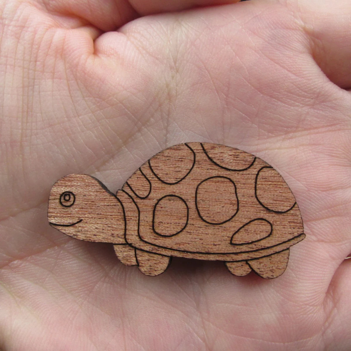 3 Pair Unfinished Beach Ocean Animal Wooden Turtle Shape Cutout For Brooches Pin Magnet Pendant Jewerly Diy Making