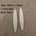 10pcs Unfinished Wooden Oval Earrings Blank Geometric Wood Hanging Ornaments Natural Hollow Charms Pendants for Dangle Earring