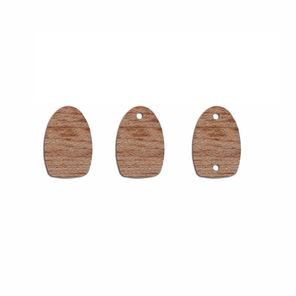 6pcs Unfinished Blank Wooden Drop Earring Stud Post Charms Connector Pendant for Women Female Jewelry Making DIY Crafting