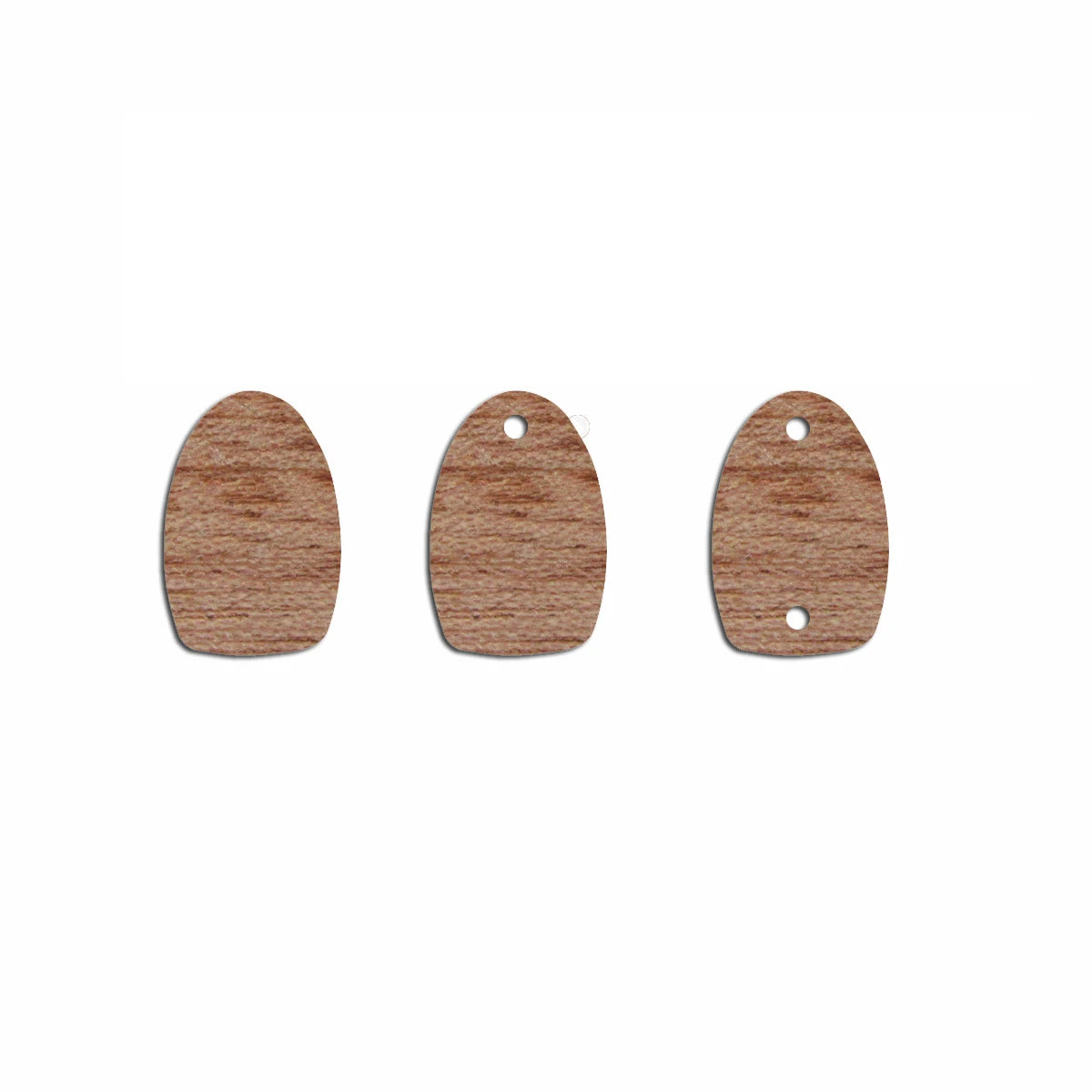 6pcs Unfinished Blank Wooden Drop Earring Stud Post Charms Connector Pendant for Women Female Jewelry Making DIY Crafting