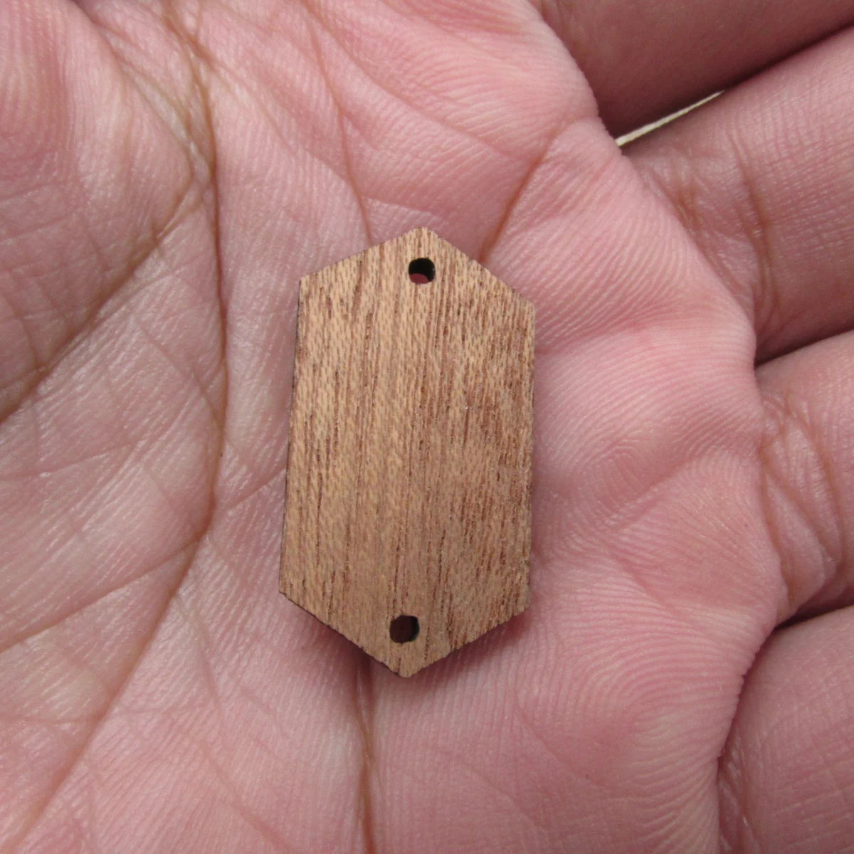 6 Pcs Unfinished Blank Wooden Oval Diamond Wood Connector Shape Cutout For Necklace Earring Pendant DIY Making Jewelry