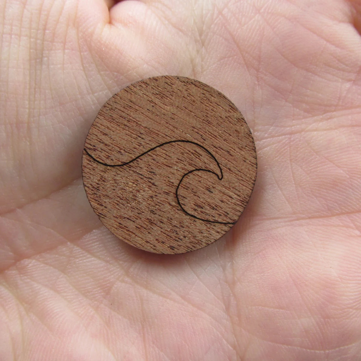 3 Pair Unfinished Beach Ocean Wooden Wave Shape Cutout For Brooches Pin Magnet Pendant Jewerly Diy Making