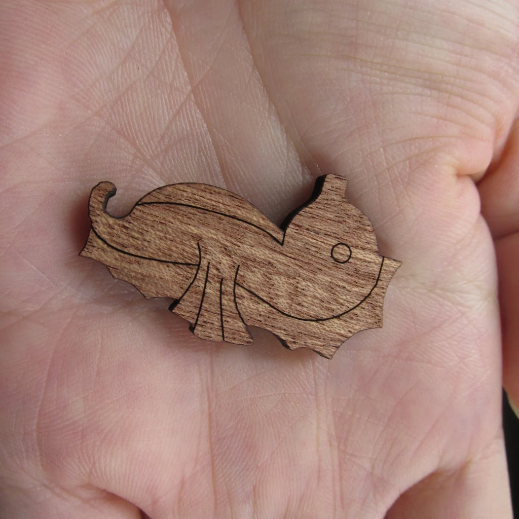 3 Pair Unfinished Ocean Animal Wooden Sea Horse Shape Cutout For Brooches Pin Magnet Pendant Jewerly Diy Making