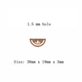 6pcs Unfinished Blank Solid Wooden  Flower Lotus Half Circle Diamond Macrame Earring Charms Pendant for Jewelry Making