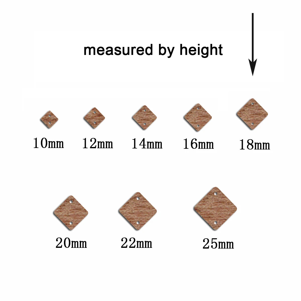 6pcs Unfinished Blank Wooden Geometric Diamond Shape Earring Connector Pendant for Women Female Jewelry Making DIY Crafting