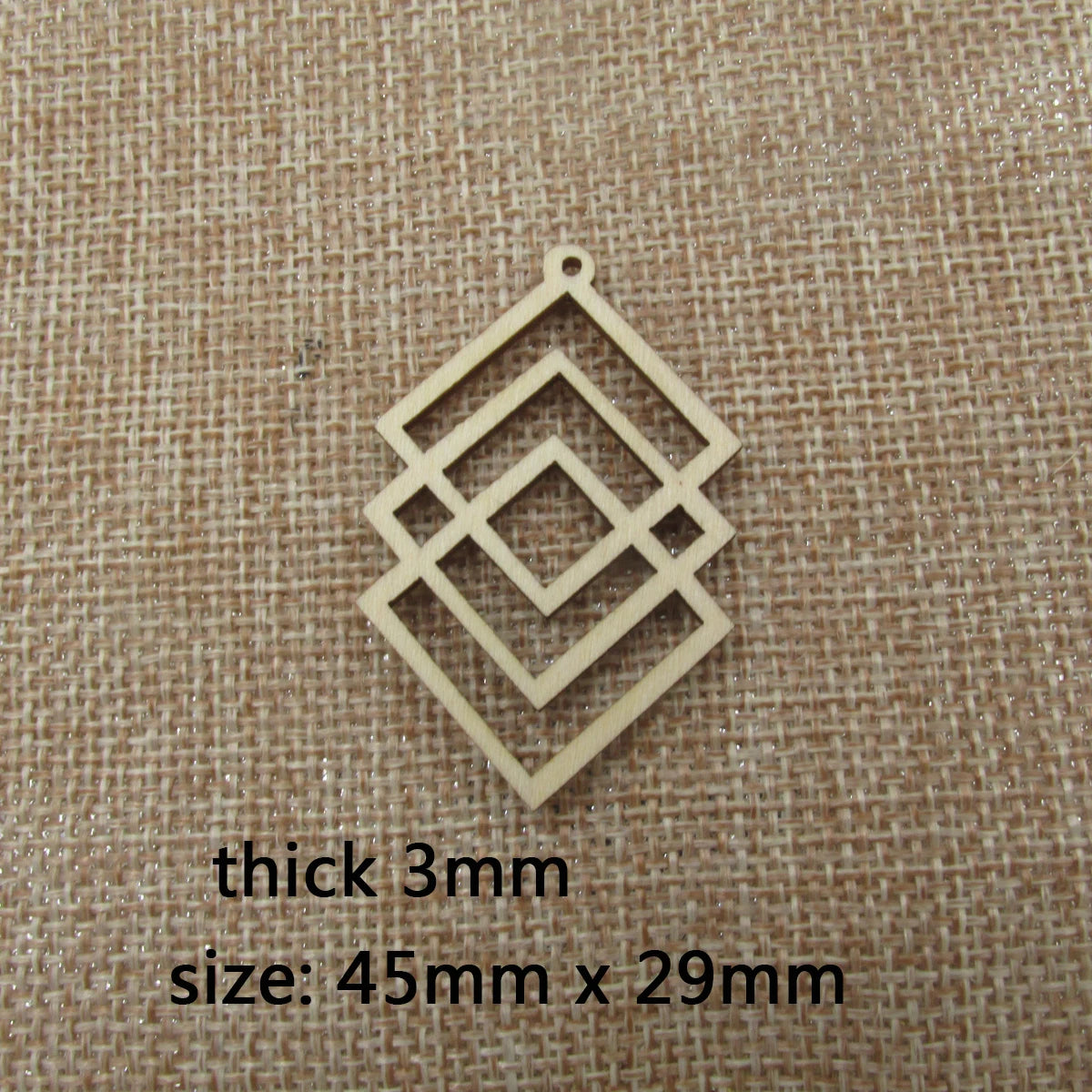 10pcs Unfinished Wood Blanks Macrames Triangle Teardrop Diamond Shape Wooden Macrame For DIY Earrings Findings Jewelry