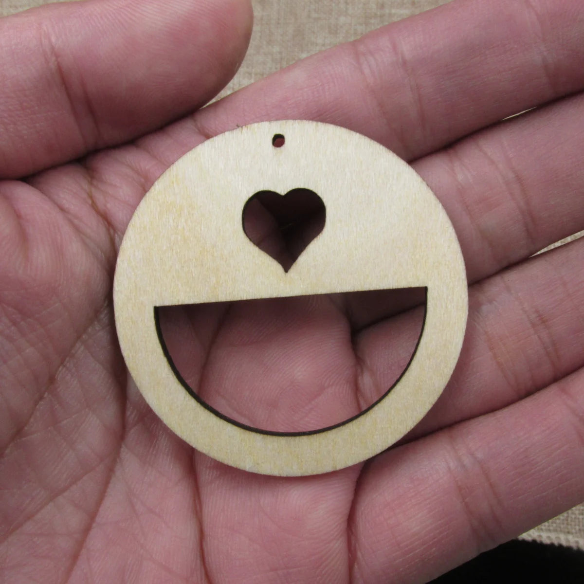 10pcs 1.75 inch Diameter Unfinished Wooden Blanks Geometric Circle Round Macrame DIY Earrings Findings Accessories Supplies