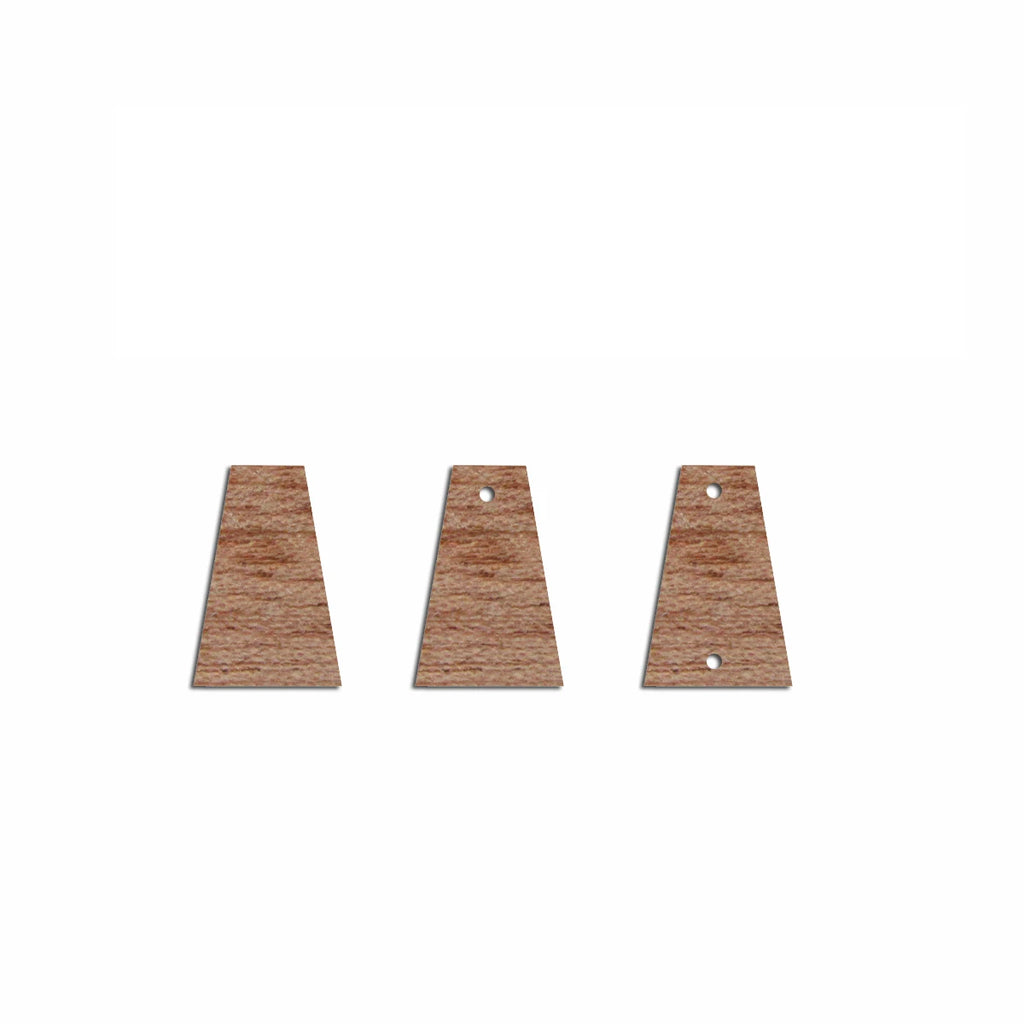 6pcs Unfinished Blank Wooden Geometric Rectangle Stud Earring Connector Pendant for Women Female Jewelry Making DIY Crafting