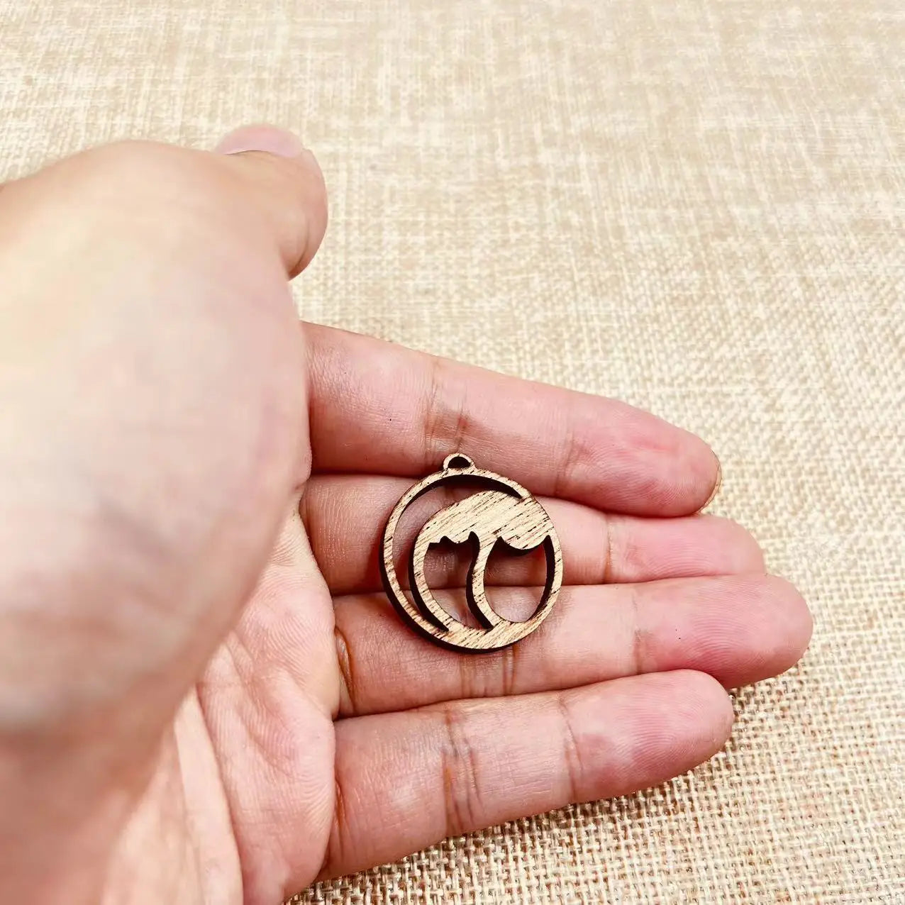 6pcs Unfinished Wood Wave Connector Sea Charms Ocean Beach Earring Pendants For Jewelry Making DIY Handmade Crafte