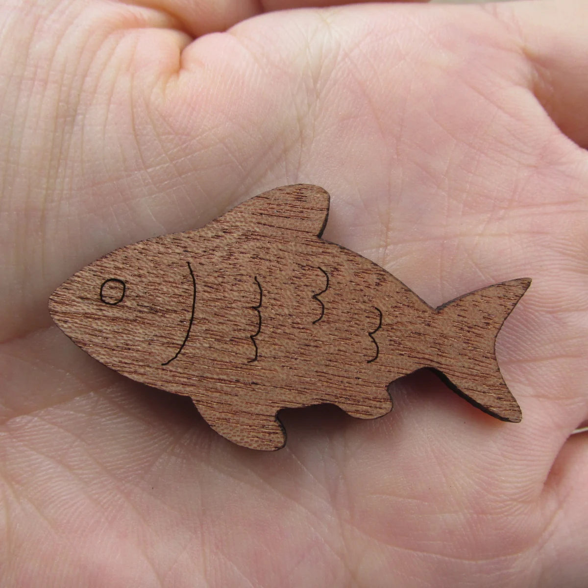 3 Pair Unfinished Under The Sea Ocean Animal Wooden Fish Shape Cutout For Brooches Pin Magnet Pendant Jewerly Diy Making