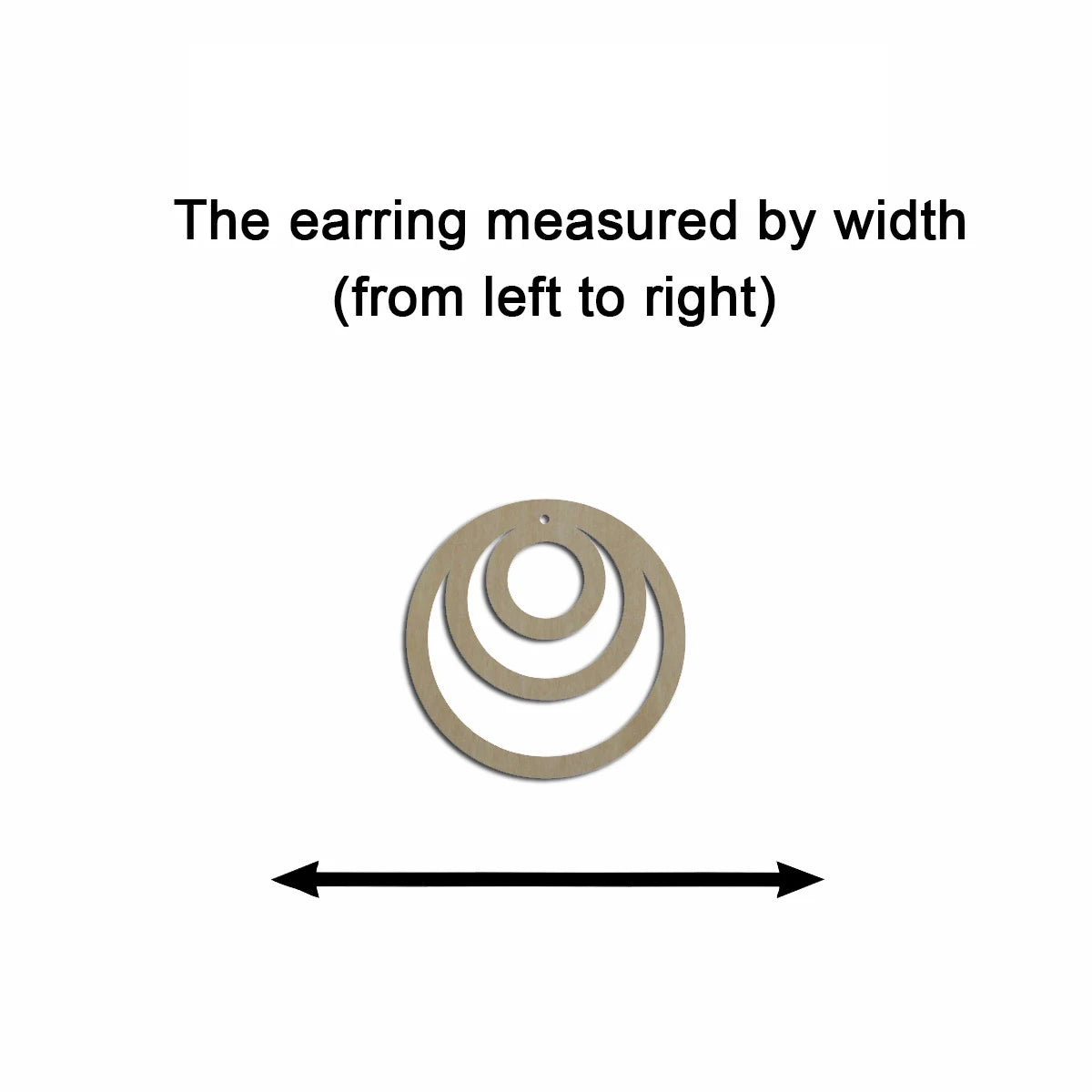 10pcs Unfinished Wood Blanks Fashion Geometric Circle Hoop Shape Macrame Earring Part Findings Wholesale For DIY Jewelry Making